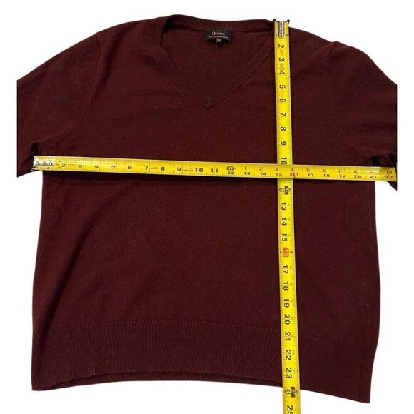 Quince Womens Mongolian Cashmere Crew Neck Sweater XL Rich Burgundy - Picture 9 of 9